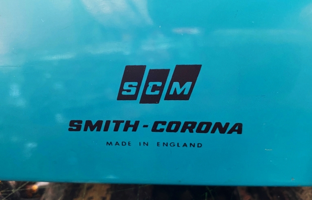 Smith Corona "Super G" from the logo on the back...