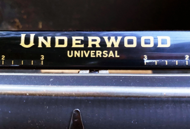 Underwood "Universal"  from the logo on the top...