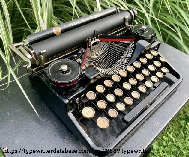 1922 Underwood Portable 3 Bank on the Typewriter Database