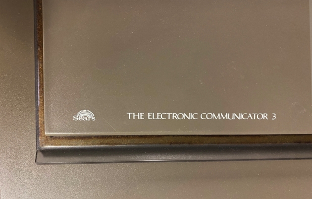 Sears "The Electronic Communicator 3" from the maker/model logos...