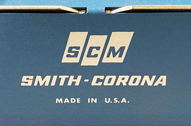 Smith Corona "Galaxie Twelve" from the logo on the back...