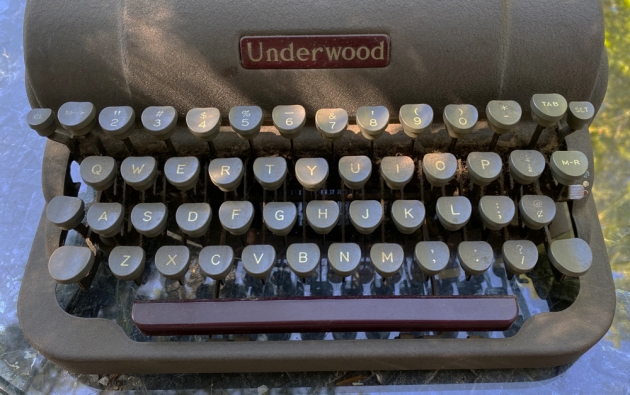 Underwood "Champion" from the keyboard...