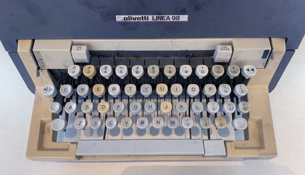 Olivetti "Linea 98" from the keyboard...