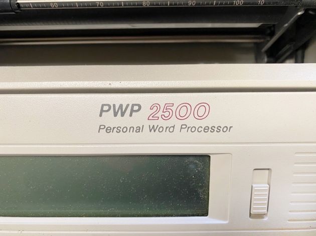Smith Corona "PWP2500" from the model logo above the keyboard...