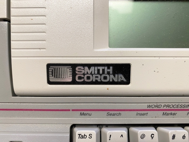 Smith Corona "PWP2500" from the maker logo above the keyboard...