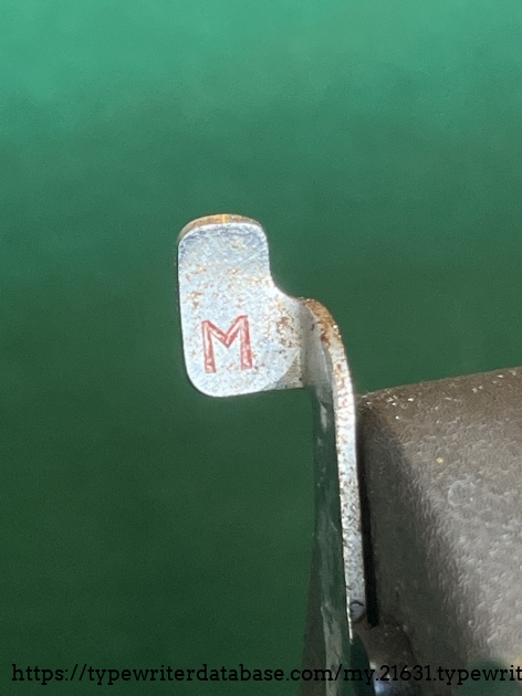 The left magic margin lever has a RED "M" in it.