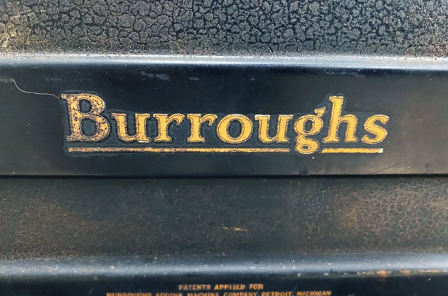 Burroughs "50" from the logo on the back...