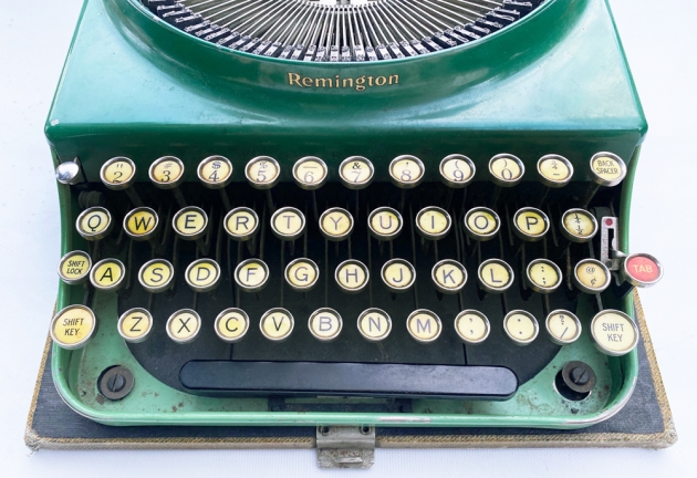 Remington '3" from the keyboard...