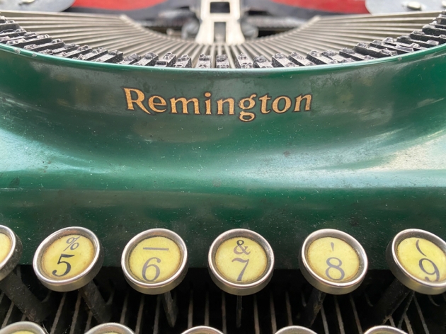 Remington '3" from the logo on the front...