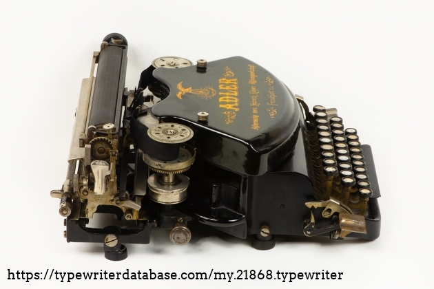 This typewriter survived for more of 100 years, but it has a very strong iron body, and it’s very heavy, so it’s not strange. The "Adler 7" was famous for its robustness and reliability. The machine weighed about 11 kg.