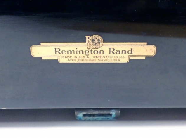Remington "9 Noiseless" from the back...(detail)