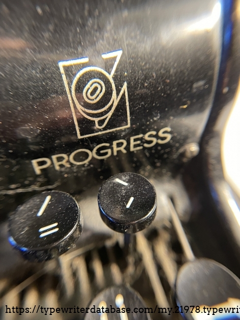 Silver "Progress" decal in very good condition.