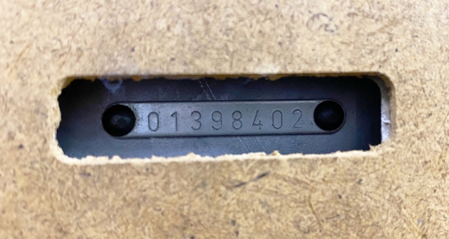 Royal (Triumph-Adler) "electric 991" second serial number location, on the bottom....