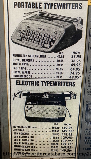 Oh how times and tastes change. Do you want to type? Royal thinks way too much about their Safari. And no your Facit isn't an equal to an Olympia SM-9.