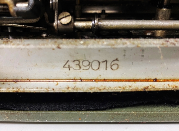Olympia "SM3" serial number location...