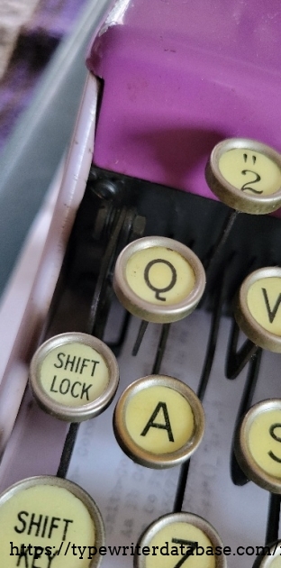 Left keys close-up.