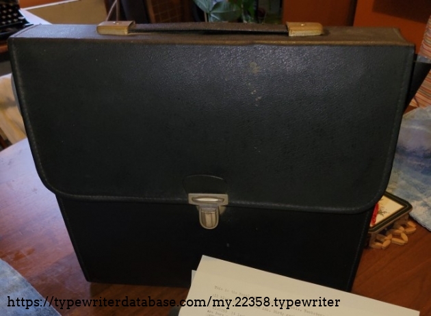 Briefcase-type case.