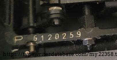 Serial number.