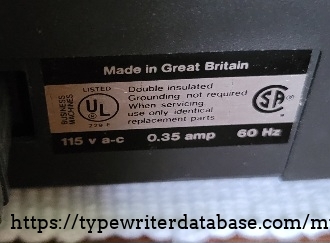 Rear label, Made in Great Britain.
