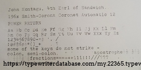 Type test...some keys do not strike.