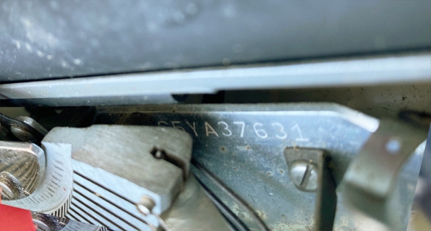 Sears "Attache" serial number location...