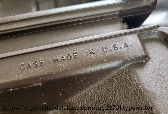 Inside case detail - Case Made in U.S.A.