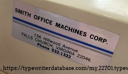 Local typewriter shop label - I used to LOVE going to this place with my dad for his typewriter supplies/repairs, etc.