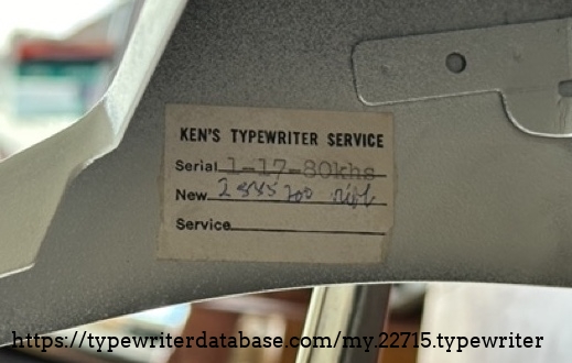 This mystery service sticker is not neat enough for me to understand what was replaced.