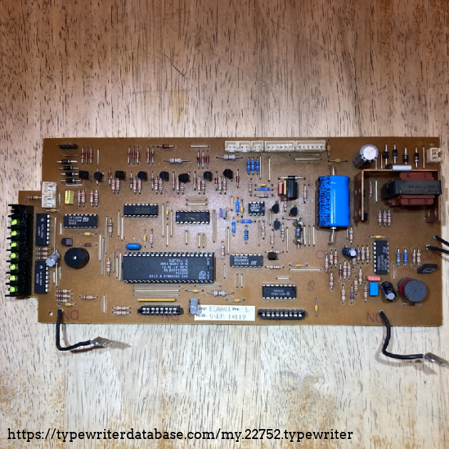 The main circuit board/motherboard (underneath the keyboard)