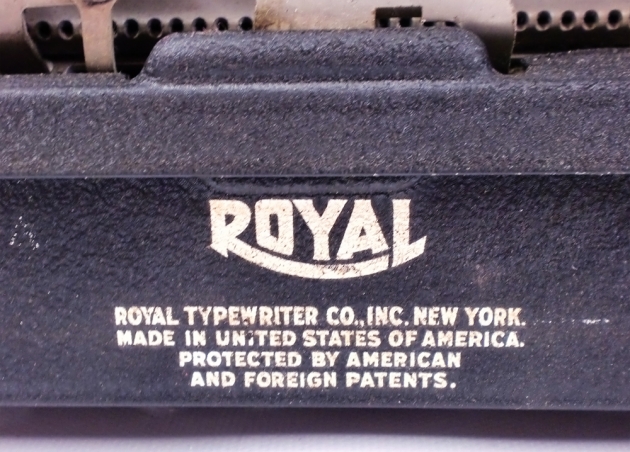 Royal "P" from the logo  on the back...
