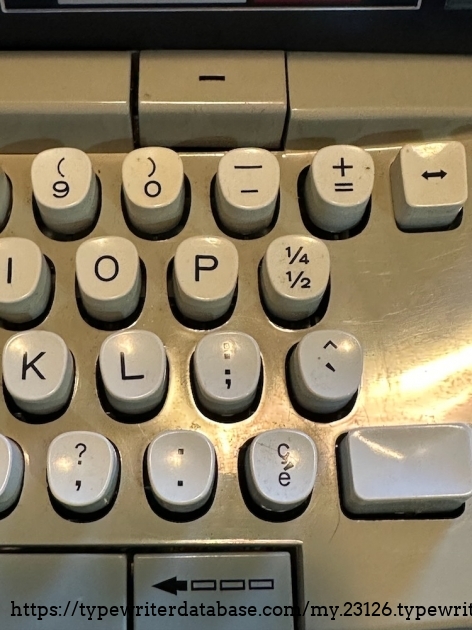 Close up of Canadian-French keyboard