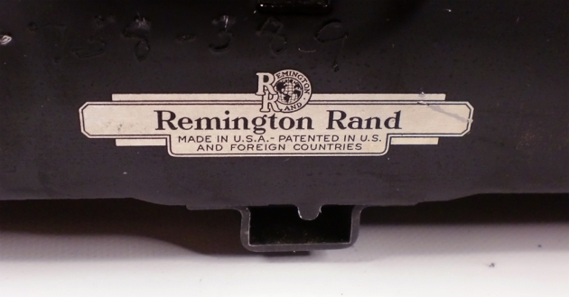 Remington "Model 1" from the back (detail)....