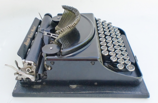 Remington "Remie Scout Model." from the left...(open, ready to type)