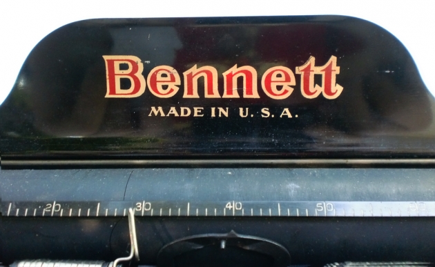 Bennett "Bennett" from the logo on the 
 top...