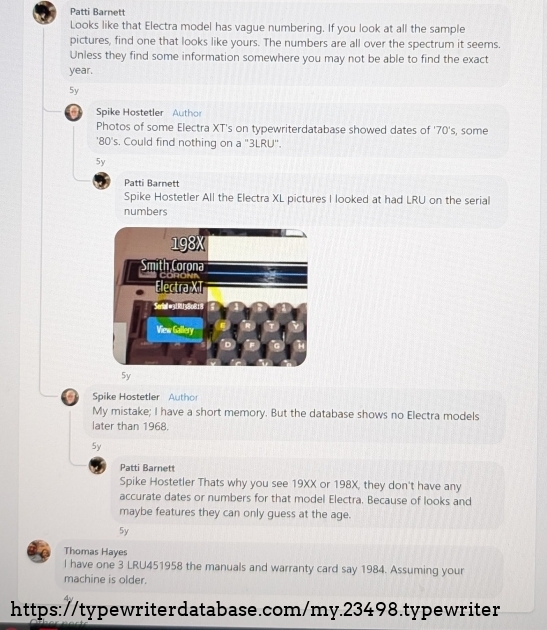 OMG I hit the motherload of information. apparently the serial number 3LRU451958 correlates with a production of 1984. I also while doing research found a Deville XT with the same body style as the Electra XT being sold in 1987.