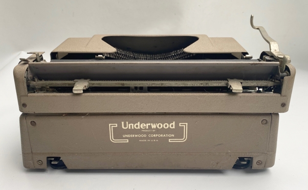 Underwood "Leader" from the back...