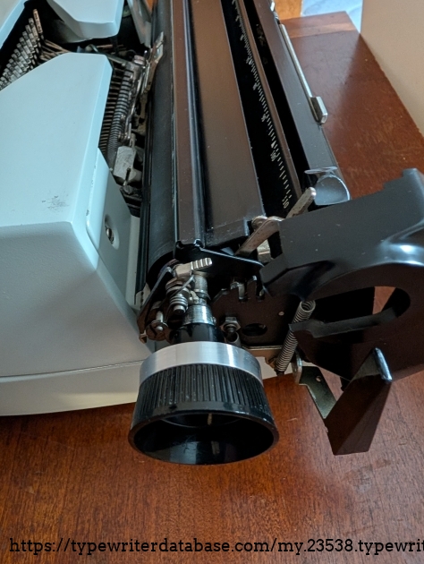 Like many Smith Corona typewriters you can take the platen out easily.