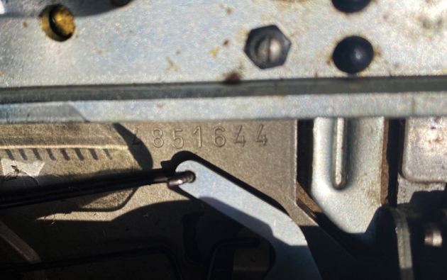 Adler "Tippa S" serial number location...