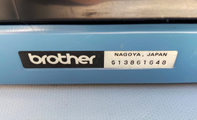 Brother "Charger 11" serial number location...