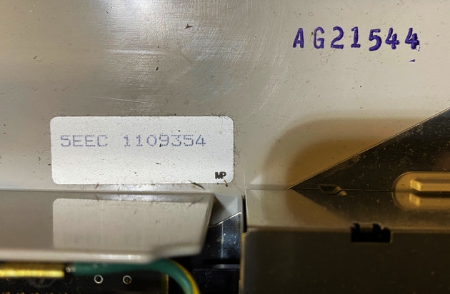 Smith Corona "PWP100C" serial number location...