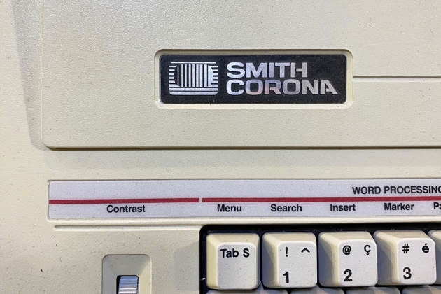 Smith Corona "PWP100C" from the maker logo on the top...