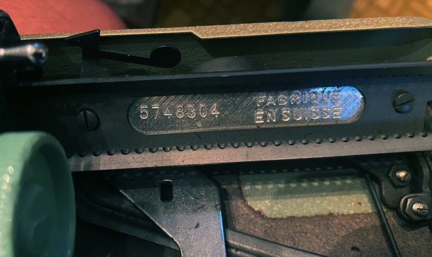 Hermes "Rocket" serial number location...