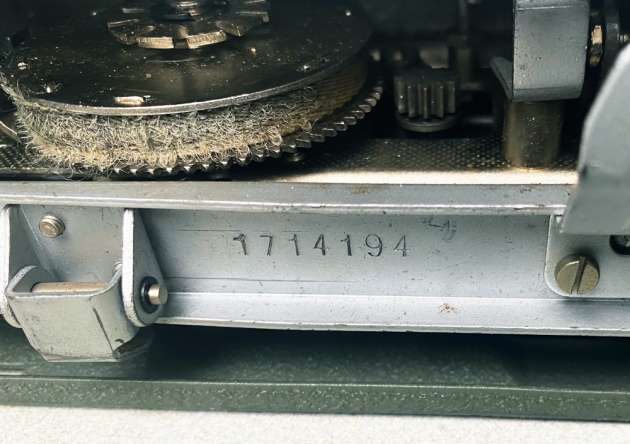 Olympia "SM4" serial number location...