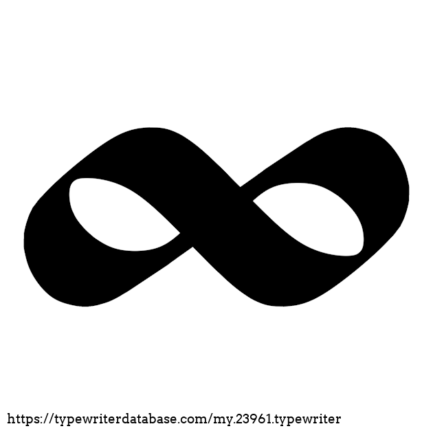 The infinity symbol which I was talking about in the description.