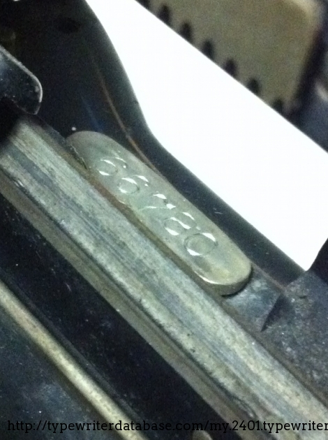 A detail of the serial number.. very high for a model.2.. maybe it was rebuilt ??