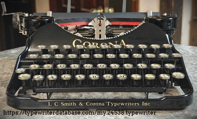Corona Four #4L00355 front, low angle.