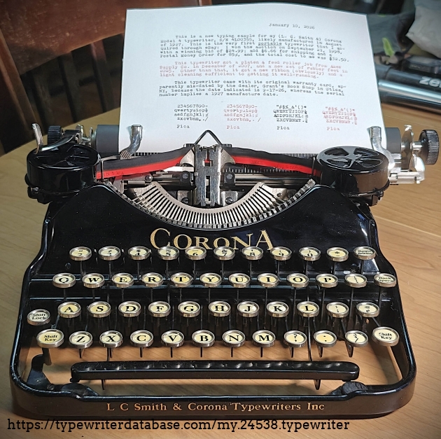 Front, with paper inserted.