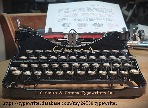 Front low-angle, with paper inserted.