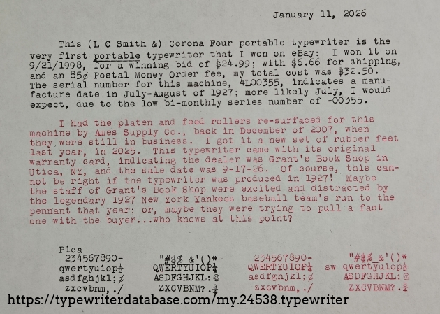 Jan 11, 2026 typing sample.