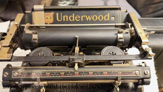 Top view close-up, Underwood No. 5